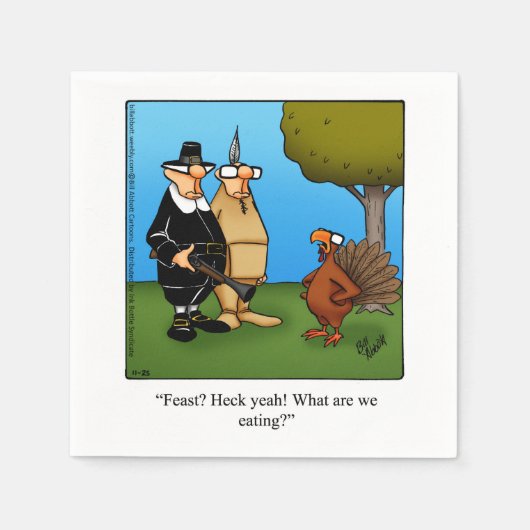 Thanksgiving Humor Papieren servetten (Voorkant)