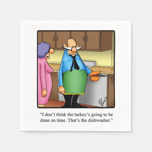 Thanksgiving Humor Papieren servetten (Voorkant)