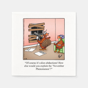 Thanksgiving Humor Papieren servetten