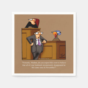 Thanksgiving Humor Papieren servetten