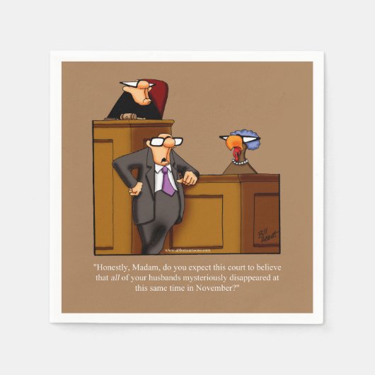 Thanksgiving Humor Papieren servetten (Voorkant)