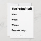 Thanksgiving Humor Uitnodigingen (Achterkant)