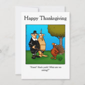 Thanksgiving Humor Uitnodigingen (Voorkant)
