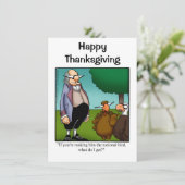 Thanksgiving Humor Uitnodigingen "Spectickles" (Staand voorkant)