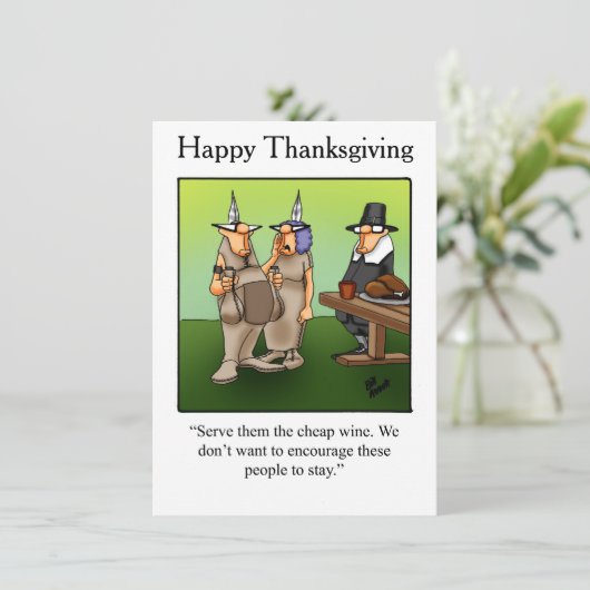 Thanksgiving Humor Uitnodigingen "Spectickles" (Staand voorkant)