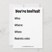 Thanksgiving Humor Uitnodigingen "Spectickles" (Achterkant)