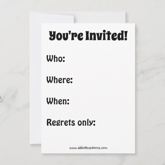 Thanksgiving Humor Uitnodigingen "Spectickles" (Achterkant)