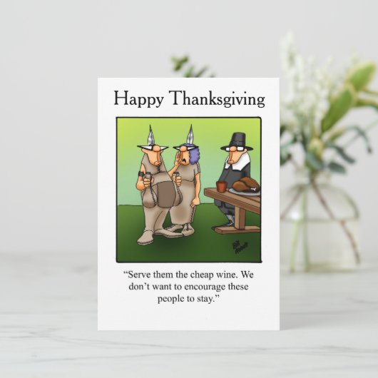 Thanksgiving Humor Uitnodigingen "Spectickles" (Staand voorkant)