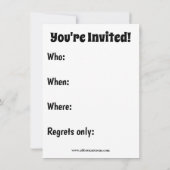 Thanksgiving Humor Uitnodigingen "Spectickles" (Achterkant)