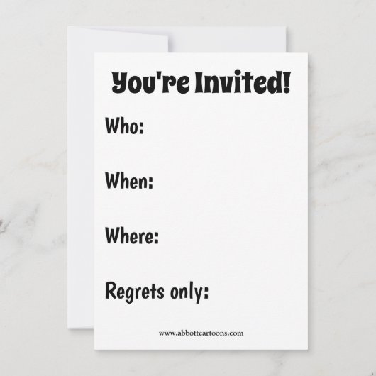 Thanksgiving Humor Uitnodigingen "Spectickles" (Achterkant)