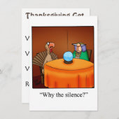 Thanksgiving Humor Uitnodigingen "Spectickles" (Voorkant / Achterkant)