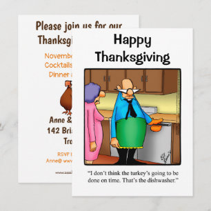 Thanksgiving Humor Uitnodigingen "Spectickles"