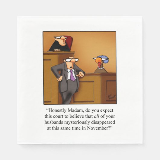 Thanksgiving Humor vakantieservetten Servet (Voorkant)