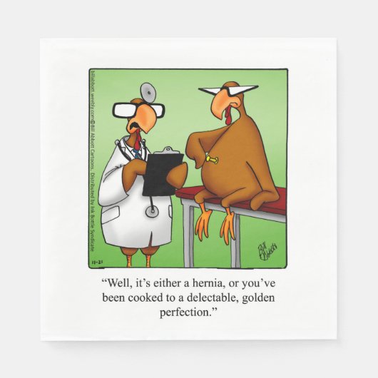 Thanksgiving Humor vakantieservetten Servet (Voorkant)