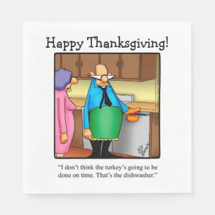 Thanksgiving Humor vakantieservetten Servet