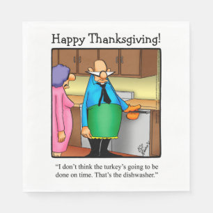 Thanksgiving Humor vakantieservetten Servet