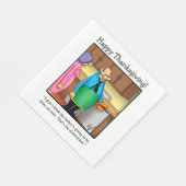 Thanksgiving Humor vakantieservetten Servet (Hoek)