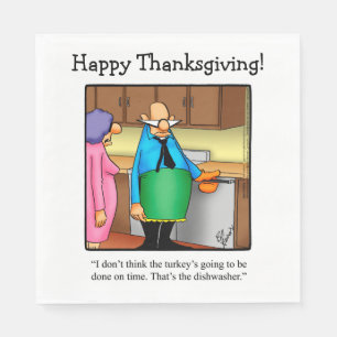 Thanksgiving Humor vakantieservetten Servet