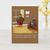 Thanksgiving Humor Wenskaart Kaart (Gele Bloem)