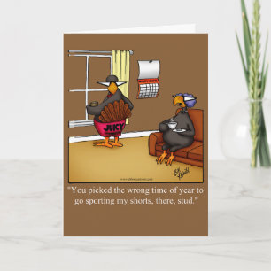 Thanksgiving Humor Wenskaart Kaart