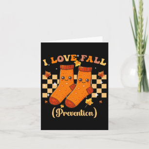 Thanksgiving I Love Herfst Prevention Autumn Funny Kaart