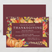 Thanksgiving I van de bladzijden van het pompoenko Kaart (Voorkant / Achterkant)