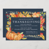 Thanksgiving I van de bladzijden van het pompoenko Kaart (Voorkant / Achterkant)