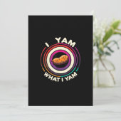 Thanksgiving - I Yam What I Yam Feestdagenkaart (Staand voorkant)