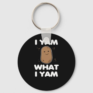 Thanksgiving I Yam What I Yam Funny Herfst Classic Sleutelhanger