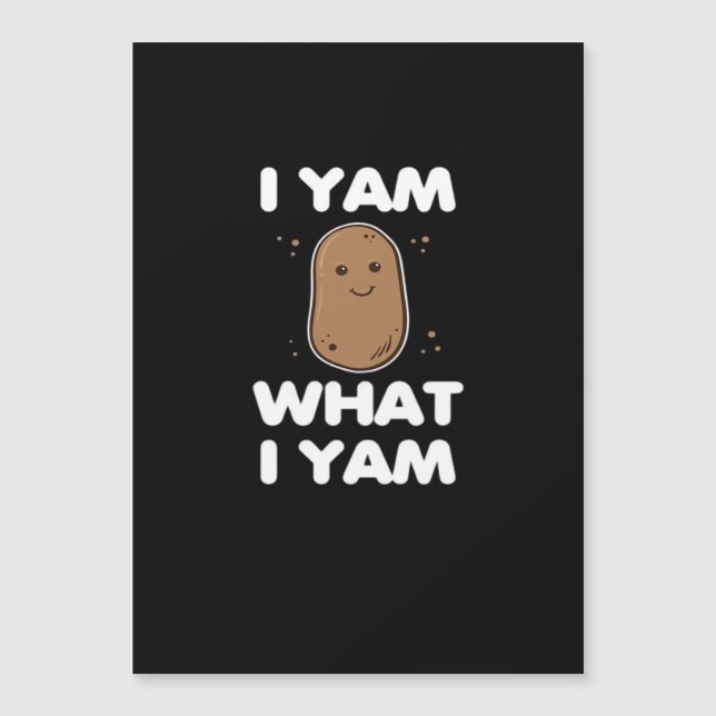 Thanksgiving I Yam What I Yam Grappige Herfst Klas (Voorkant)