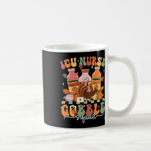 Thanksgiving IC Nurse Gobble Squad Herfst Scrub To Koffiemok