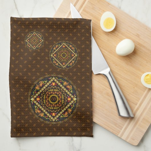 Thanksgiving iconen handdoek (Quarter Fold)