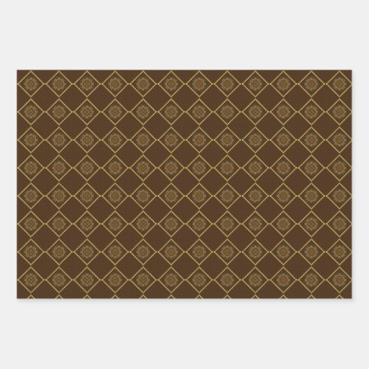 Thanksgiving Iconen Wrapping Papier Set Inpakpapier Vel (Voorkant)