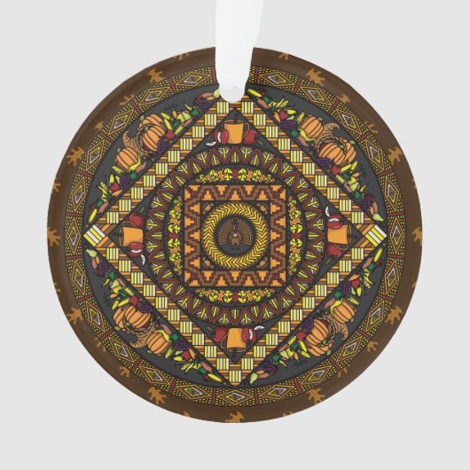 Thanksgiving Icons AcrylOrnament Ornament (voorkant)