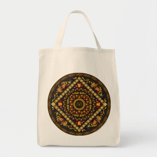 Thanksgiving Icons Canvas tas (Voorkant)