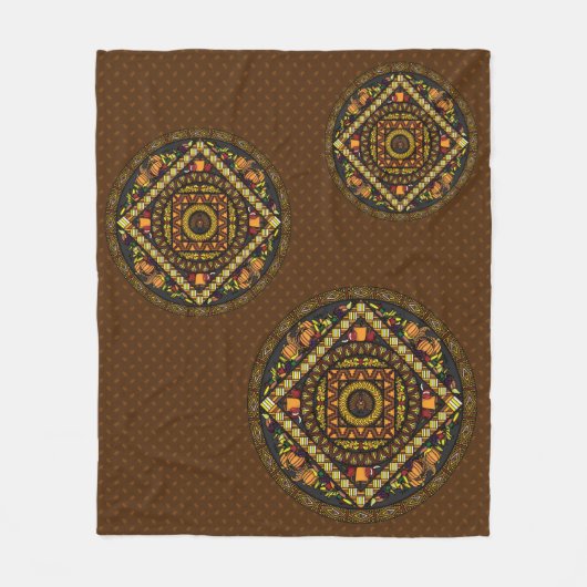 Thanksgiving Icons Fleece Blanket Deken (Voorkant)