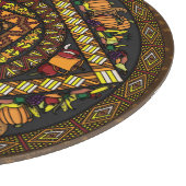 Thanksgiving Icons Glass Cutting Board Snijplank (Hoek)