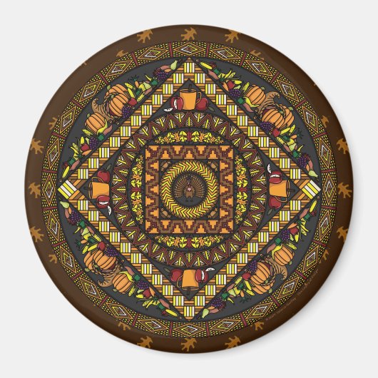 Thanksgiving Icons Magnet (Voorkant)