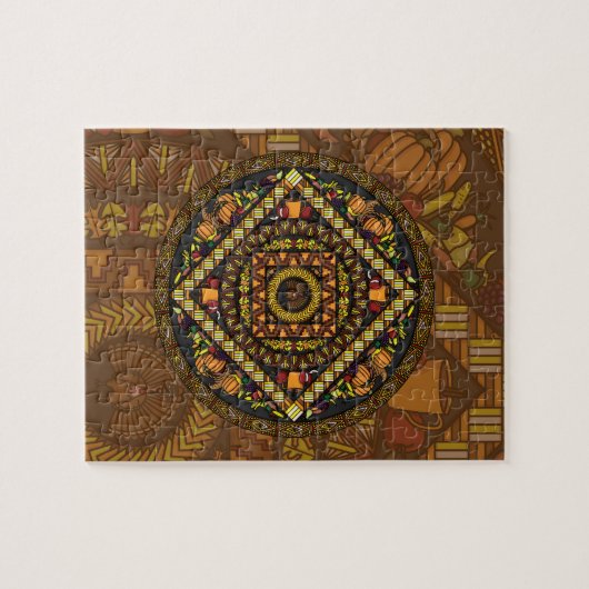 Thanksgiving Icons Puzzle Legpuzzel (Horizontaal)