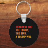 Thanksgiving Ik ben dankbaar dat Trump 2024 heeft  Sleutelhanger (Voorkant)