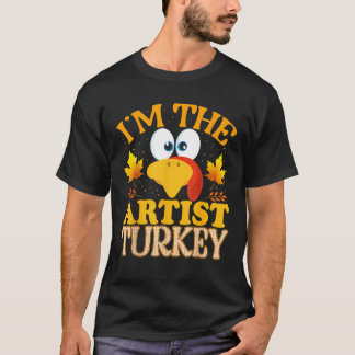 Thanksgiving Ik ben de artiest Turkije Matching T-shirt