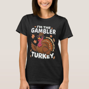 Thanksgiving Ik ben de gokker kalkoen familie T-shirt