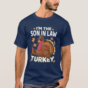 Thanksgiving Ik ben de schoonzoon Turkije familie T-shirt