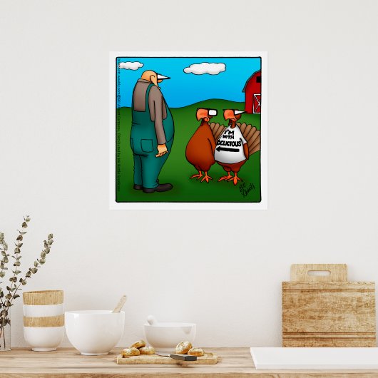 Thanksgiving "Ik ben met heerlijk" Poster (Keuken)