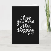 THANKSGIVING "IK HOOR JE MEER VAN DAT SCHOPPEN" FEESTDAGEN KAART (Voorkant)