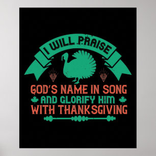 Thanksgiving - Ik zal Gods naam verheffen Poster