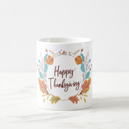 Thanksgiving illustratie koffiemok