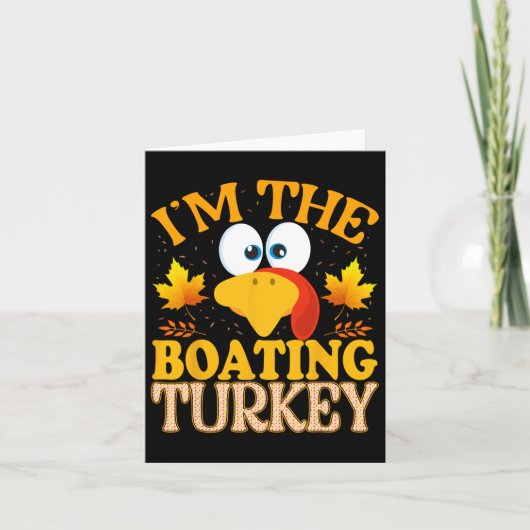Thanksgiving I'm the Boating Turkey Matching Kaart (Voorkant)