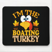 Thanksgiving I'm The Boating Turkey Matching Muismat (Voorkant)