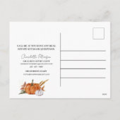 Thanksgiving in de handel brengen van onroerend go feestdagenkaart (Achterkant)